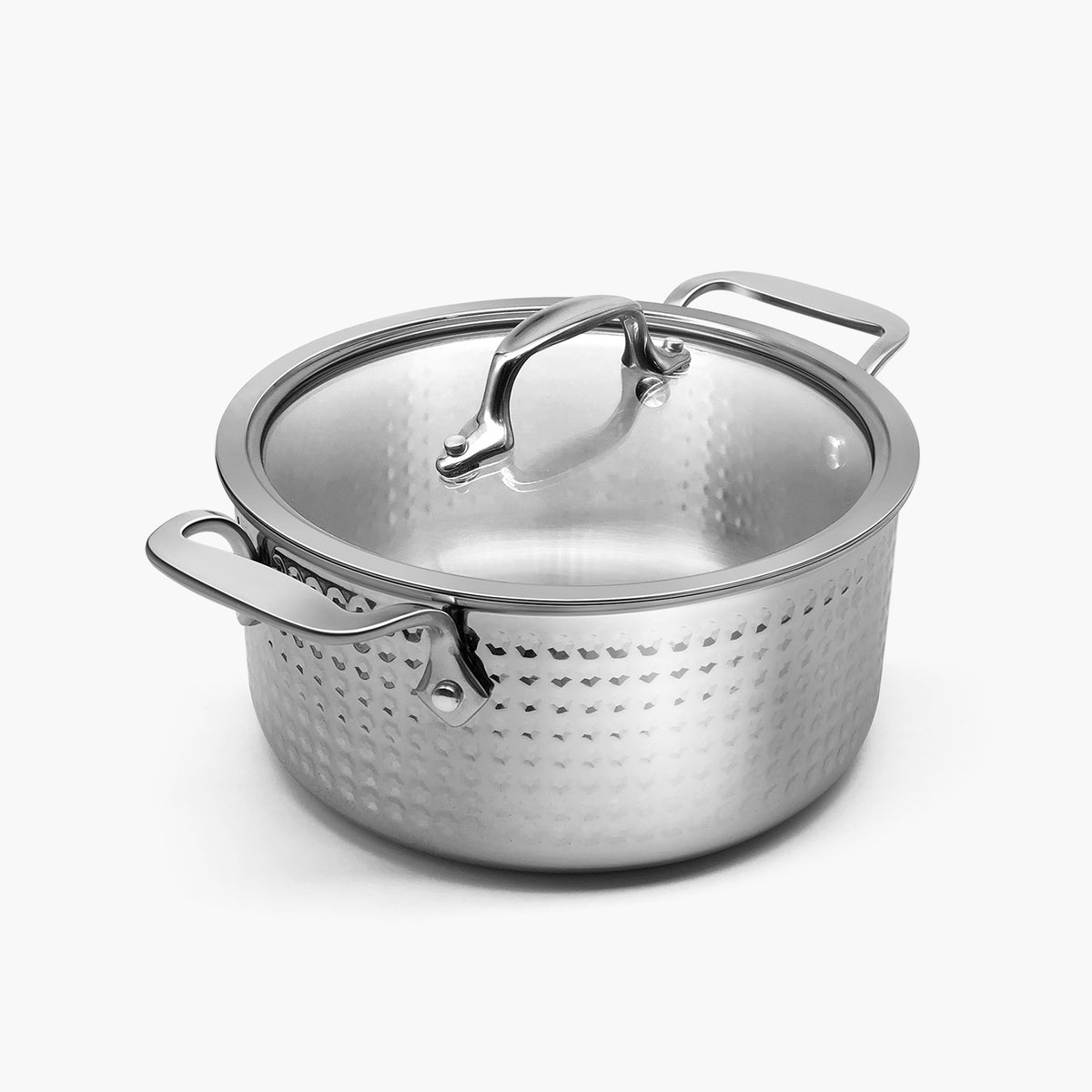 Fortune Candy 4-Quart Saucepan with Lid, Tri-Ply, 18/8 Stainless Steel, Dishwasher Safe, Induction Ready, Mirror Finish (18/8 Steel)