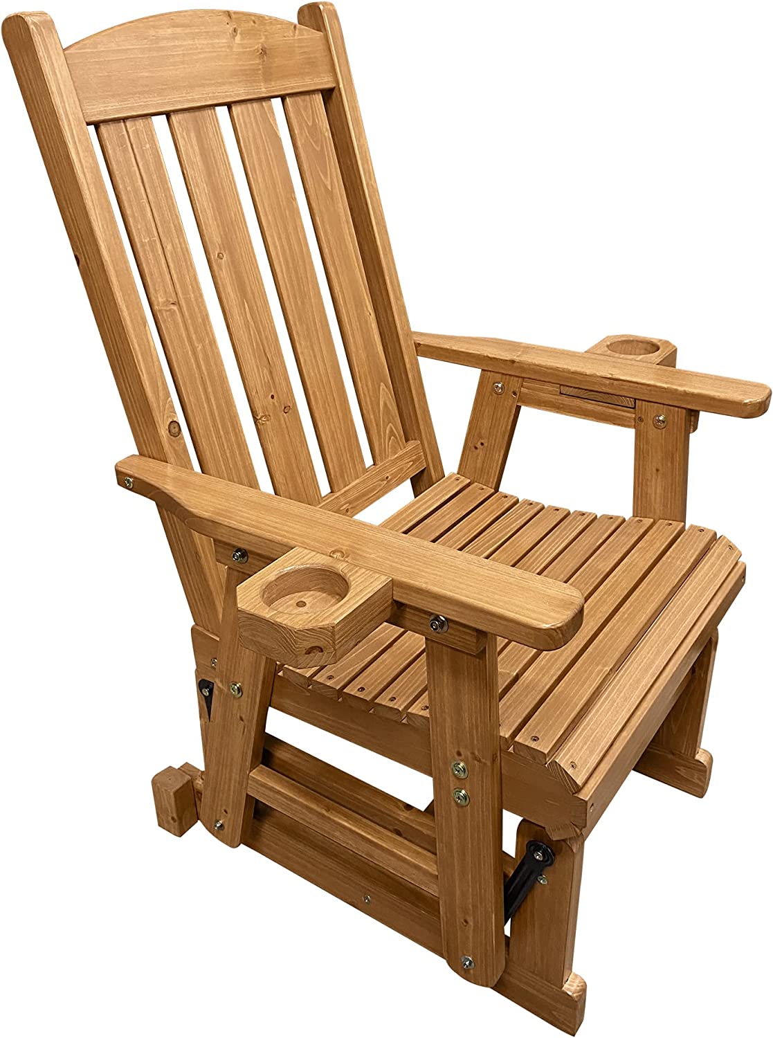 Outdoor wooden outlet glider chair